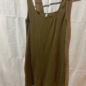 ARMY GREEN MINI DRESS